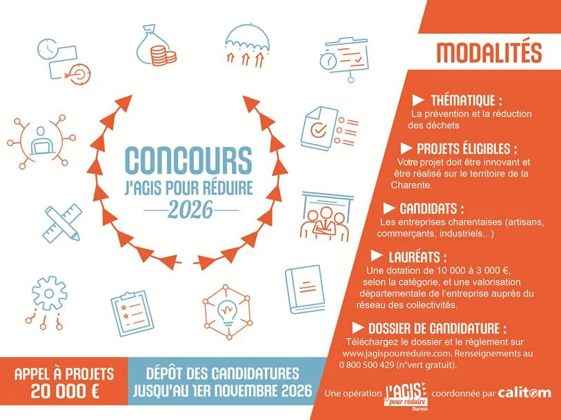 Réduction des déchets : le concours « J’agis pour réduire » revient en Charente avec 20 000 euros de dotations