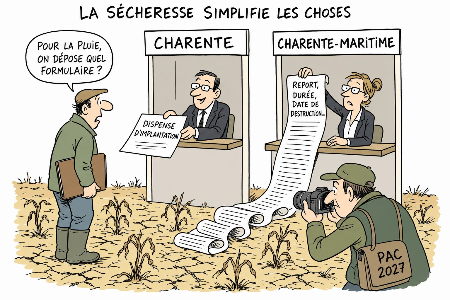 Sécheresse 2026 : des obligations adaptées, pas effacées