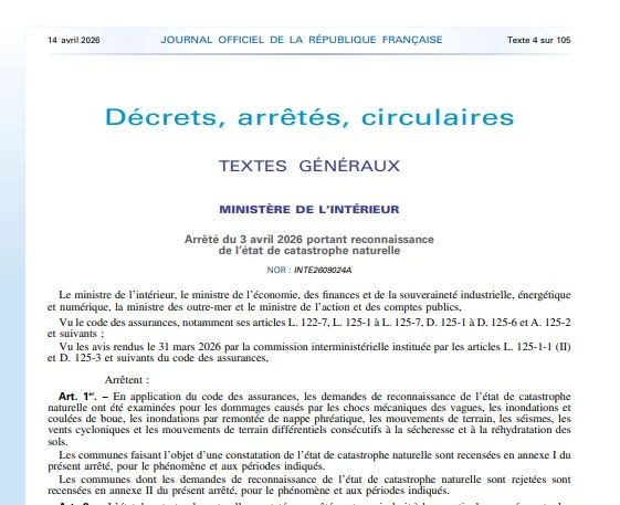 Reconnaissance et refus de l’état de catastrophe naturelle en Charente et Charente-Maritime