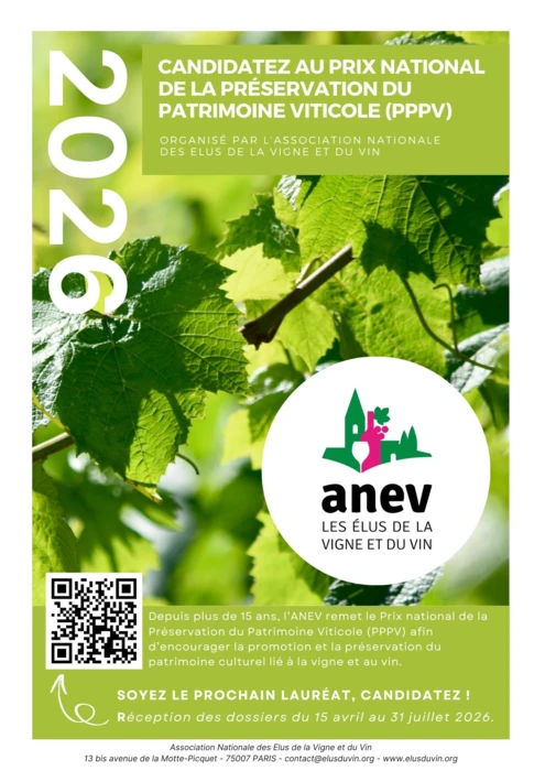 Prix national de la Préservation du Patrimoine Viticole 2026 : candidatures ouvertes jusqu’au 31 juillet